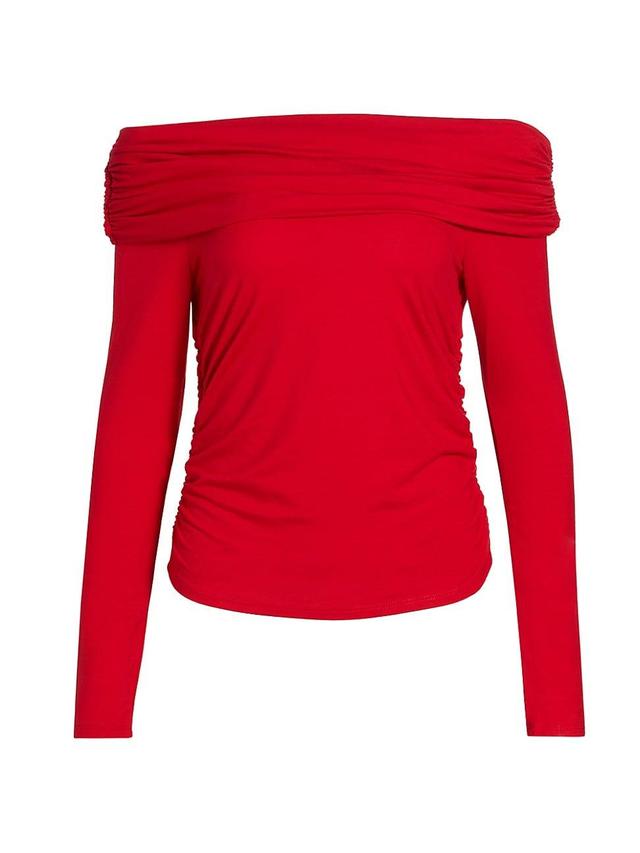 Womens Florentina Stretch Knit Off-The-Shoulder Top Product Image