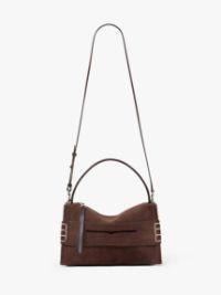 LOAFER BAG - SUEDE SHOULDER BAG in brown | JW Anderson US  Product Image