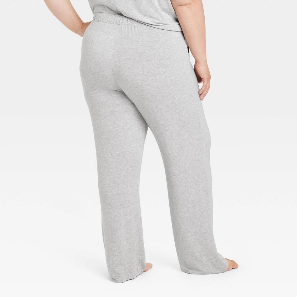 Women's Cloud Knit Pajama Pants - Auden™ Heathered Gray 4X Product Image