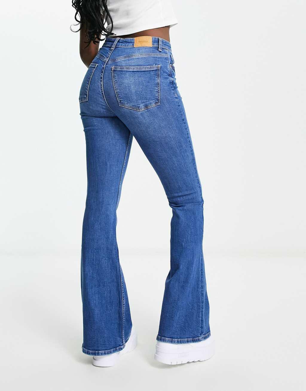 Bershka high rise flared jeans Product Image