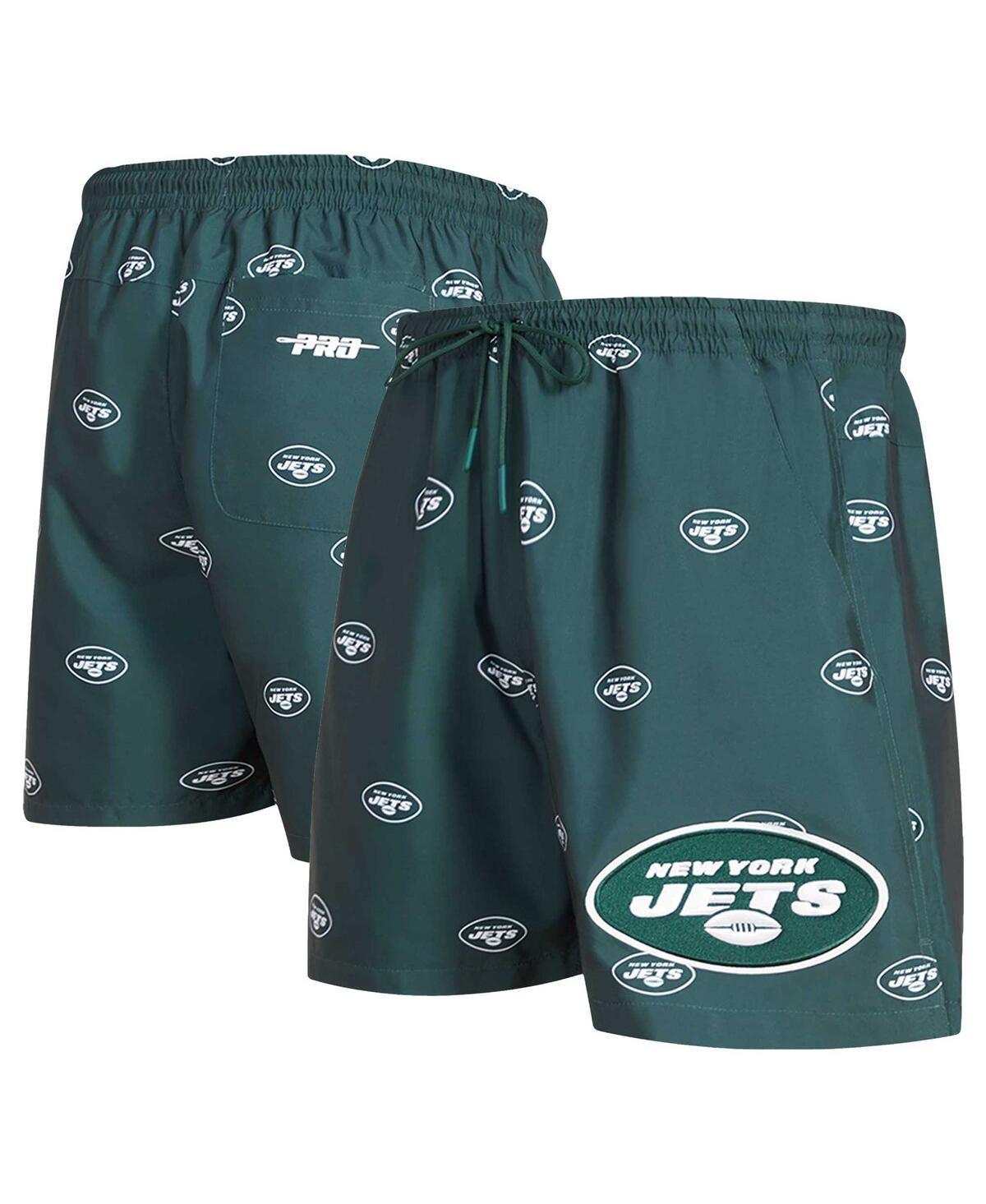 Mens Pro Standard Green New York Jets Allover Print Mini Logo Shorts Product Image