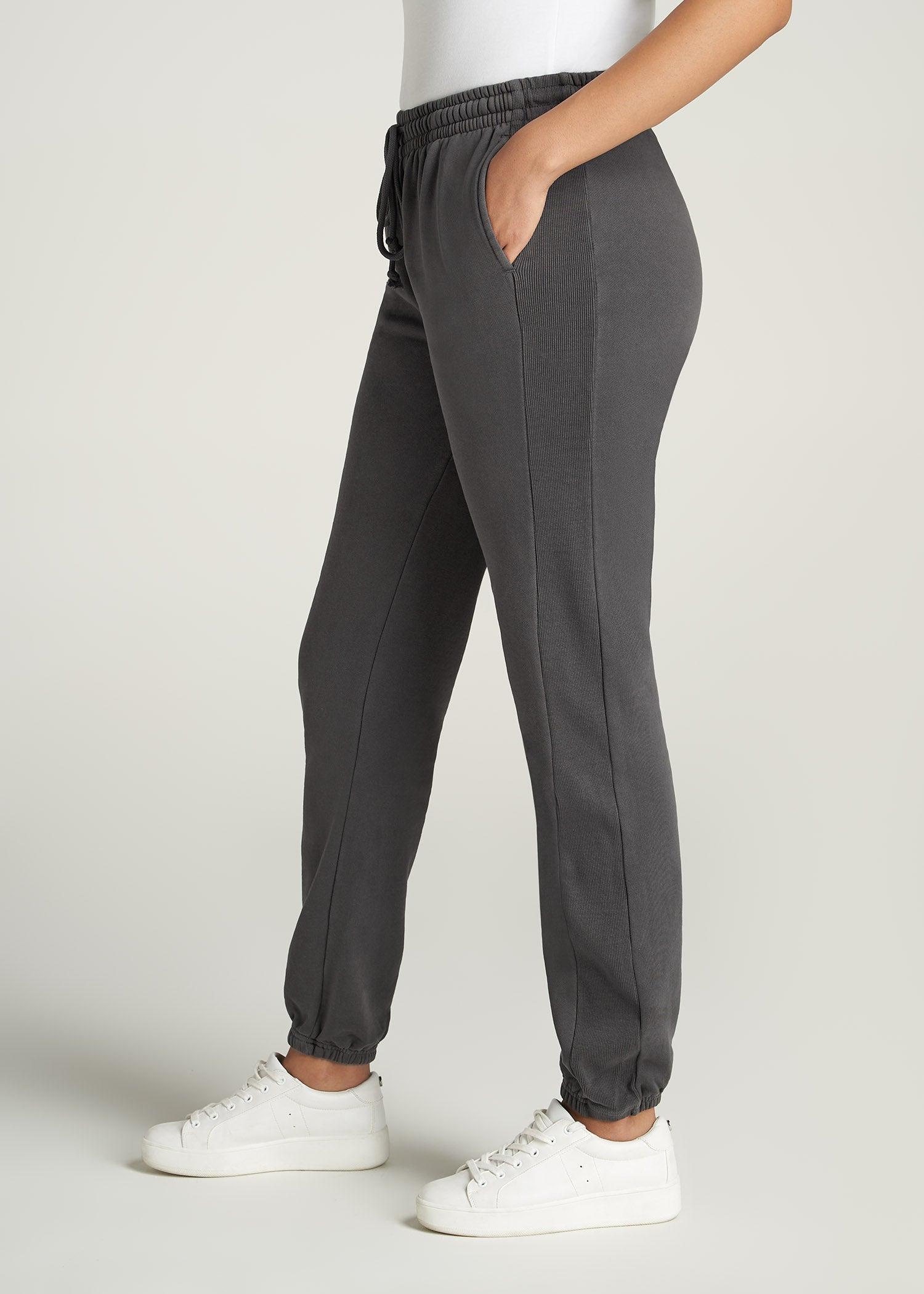 Wearever Fleece Regular Fit Women's Tall Sweatpants in Charcoal Product Image