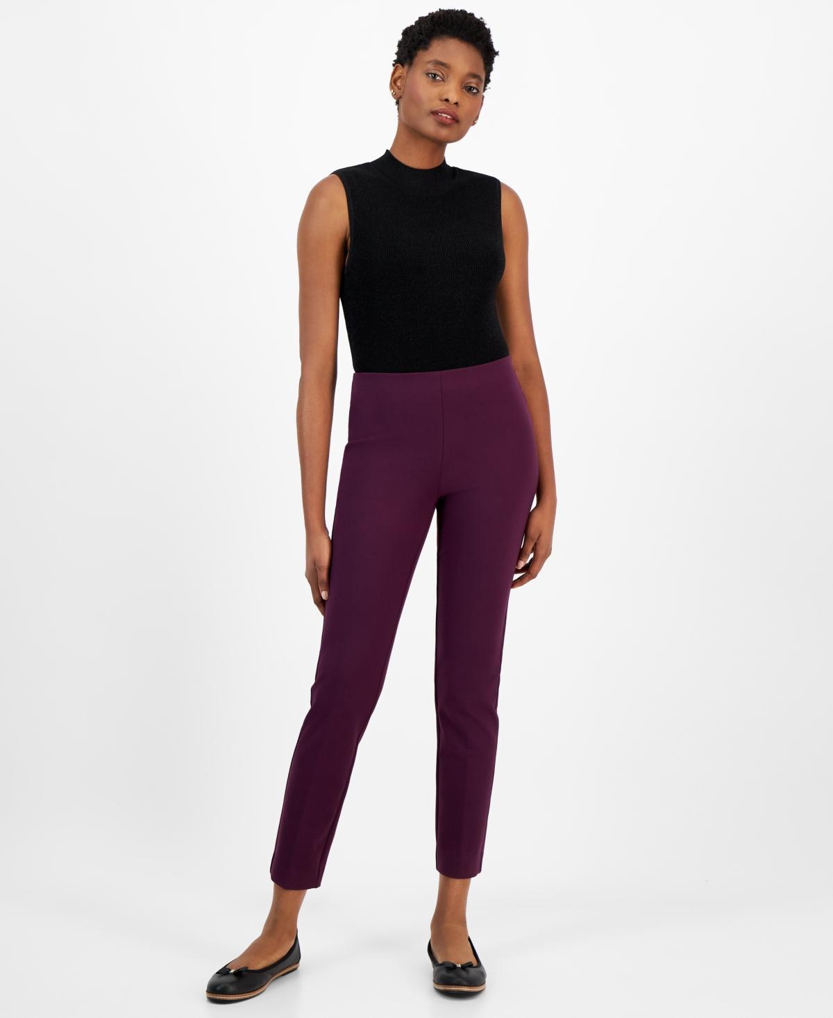 Anne Klein Womens Hollywood-Waist Pull-On Pants Product Image