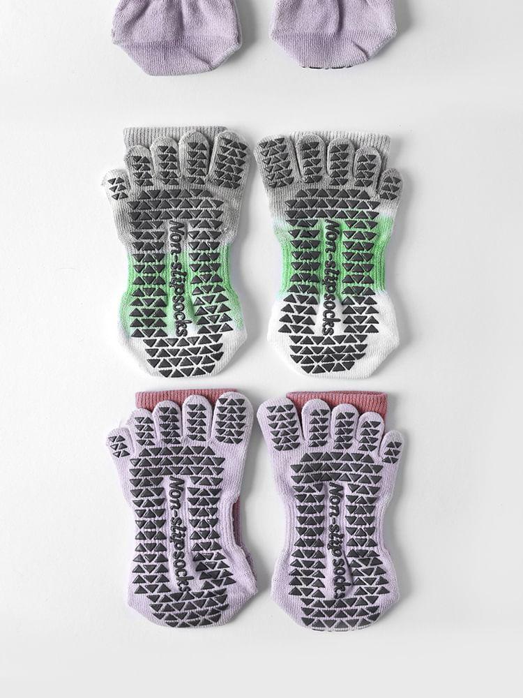 Patterned Yoga Toe Socks Product Image