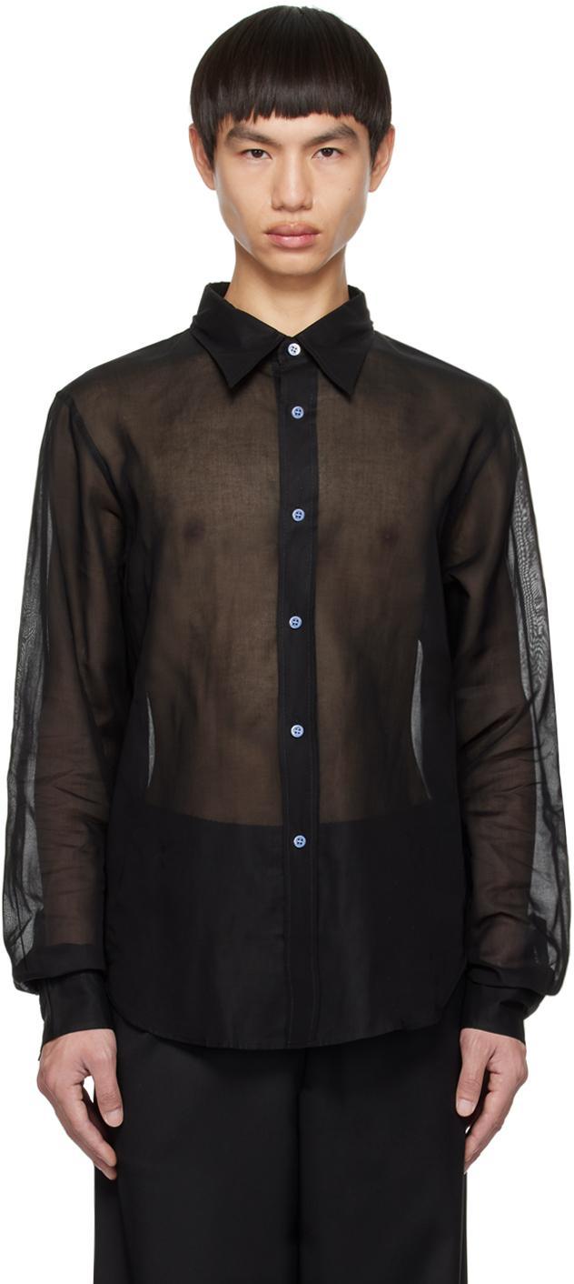 Button-up Black Shirt Product Image