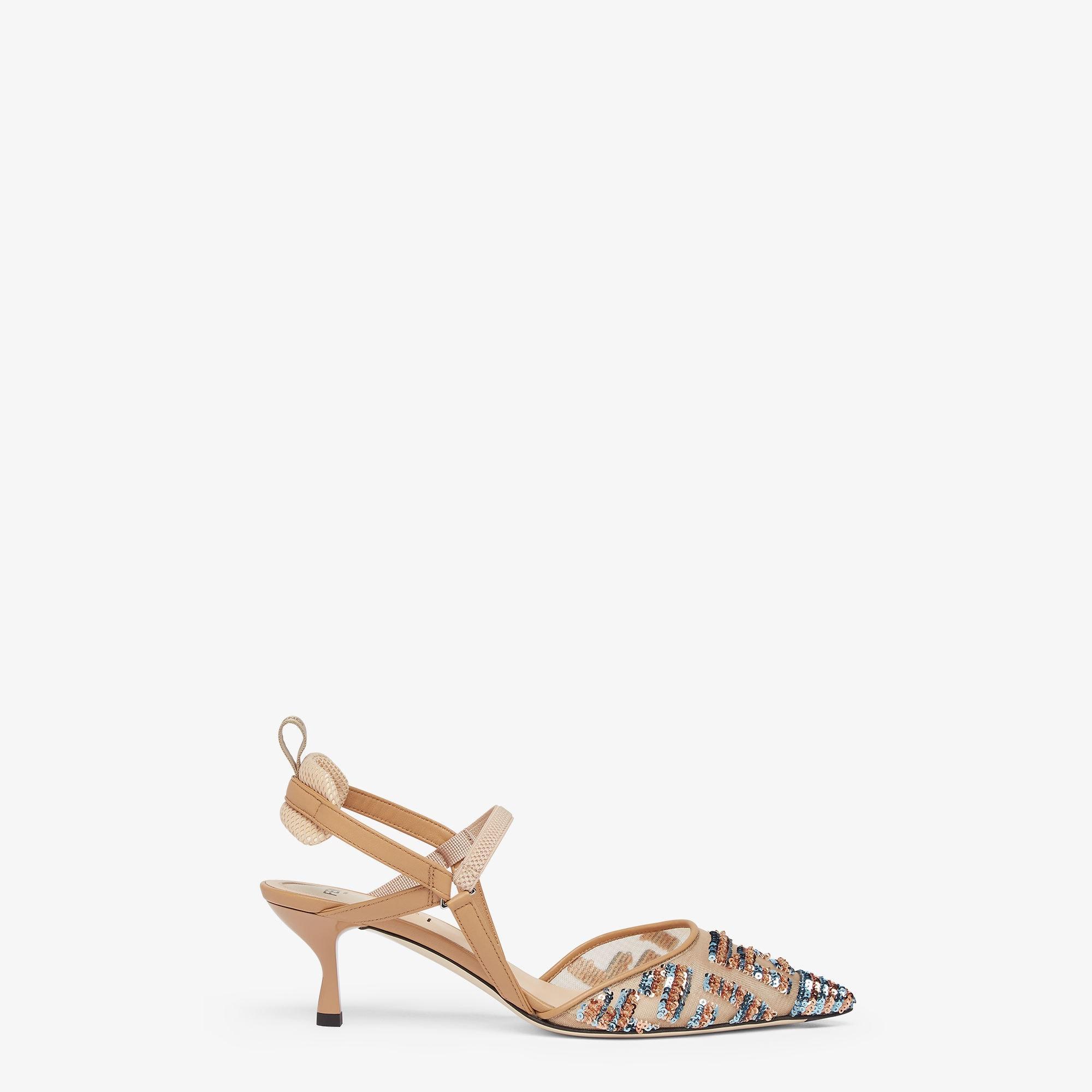 Colibrì LiteMulticolor sequinned medium-heeled slingbacks Product Image