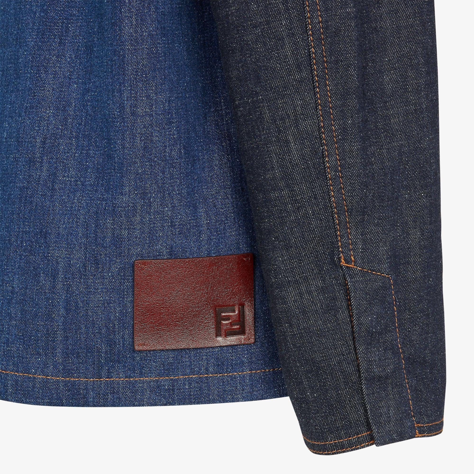 JacketBlue two-tone denim jacket Product Image