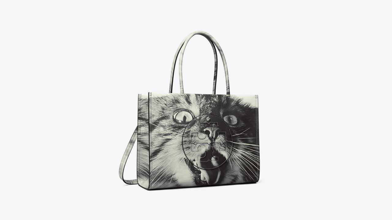 Small Ella Bio Cat Print Tote Product Image