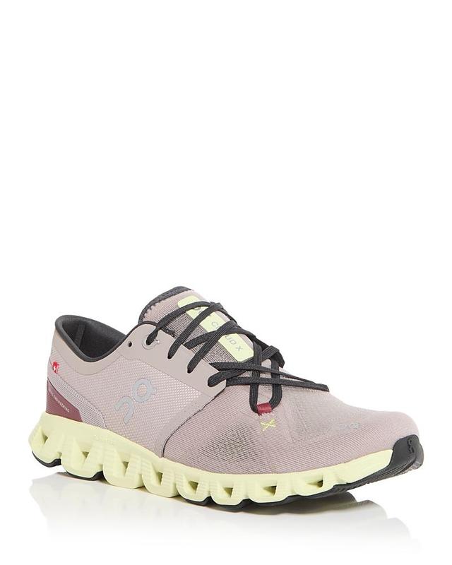 On Cloud X 3 in Fog | Hay - Mauve. Size 8.5 (also in 12). Product Image