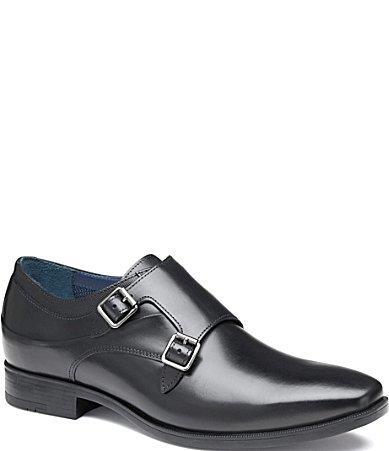 Johnston  Murphy Mens Gibbons Double Buckle Monk Strap Dress Shoes feature Product Image