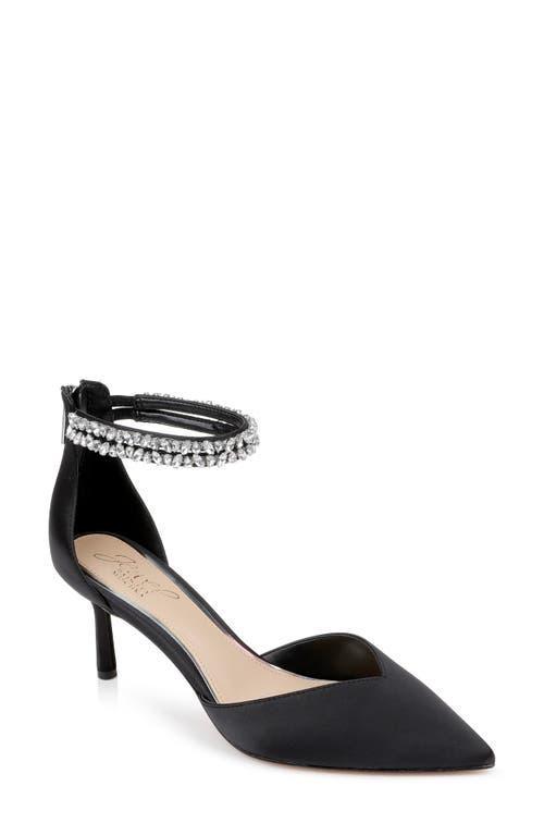 Jewel Badgley Mischka Maya Ankle Strap Pointed Toe Pump Product Image