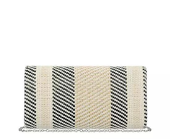 Dmargeaux Womens Stripe Straw Clutch Product Image