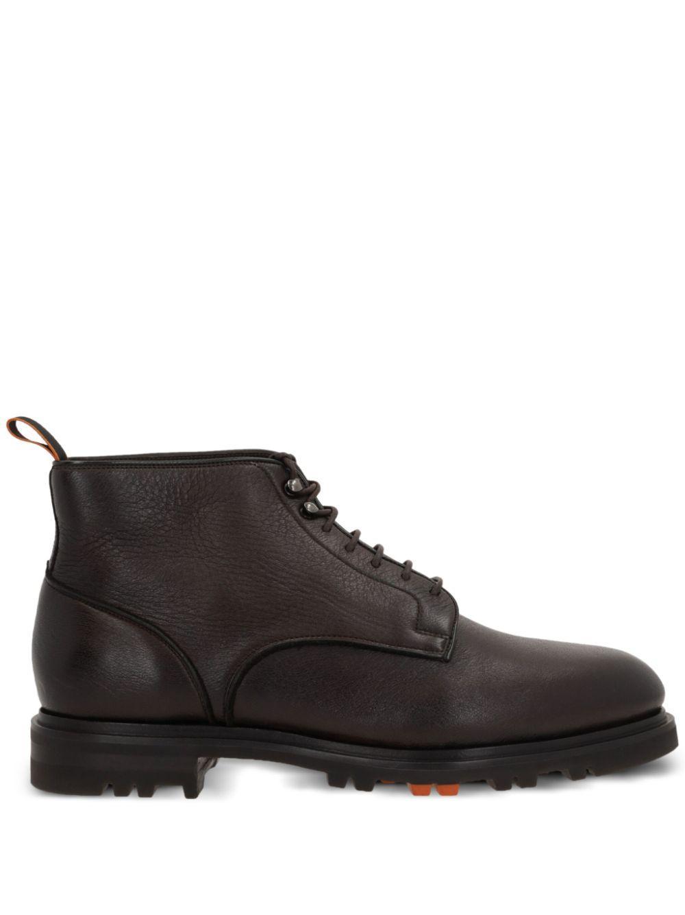 SANTONI Boots In Brown Product Image