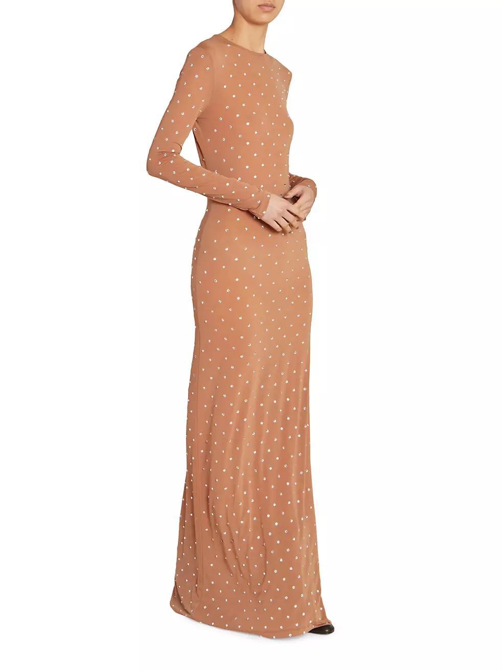 Embellished Crewneck Maxi Dress Product Image