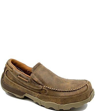 Twisted X Mens Work Steel Toe Chukka Driving Moccasins Product Image