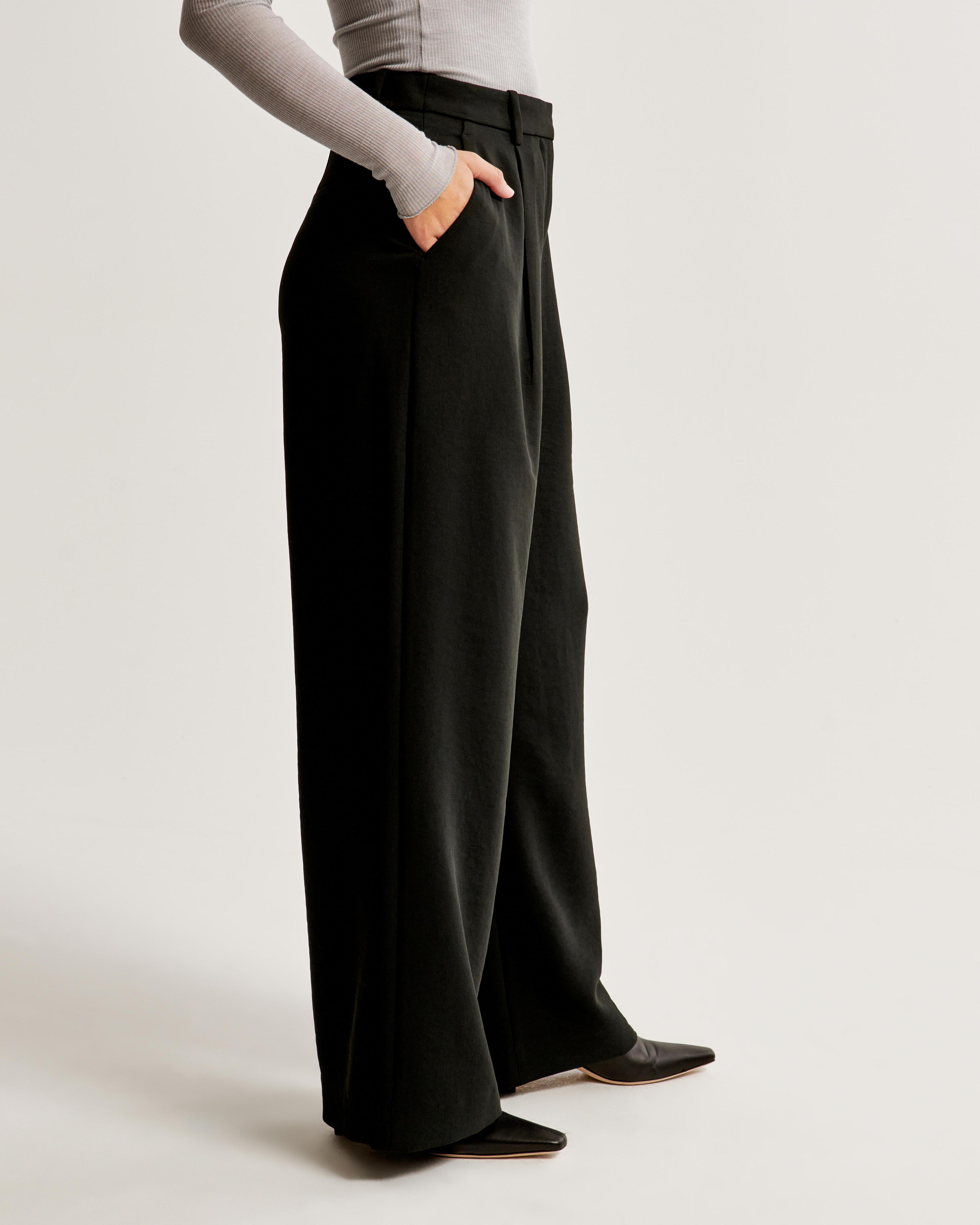 Curve Love A&F Harper Tailored Premium Crepe Pant Product Image