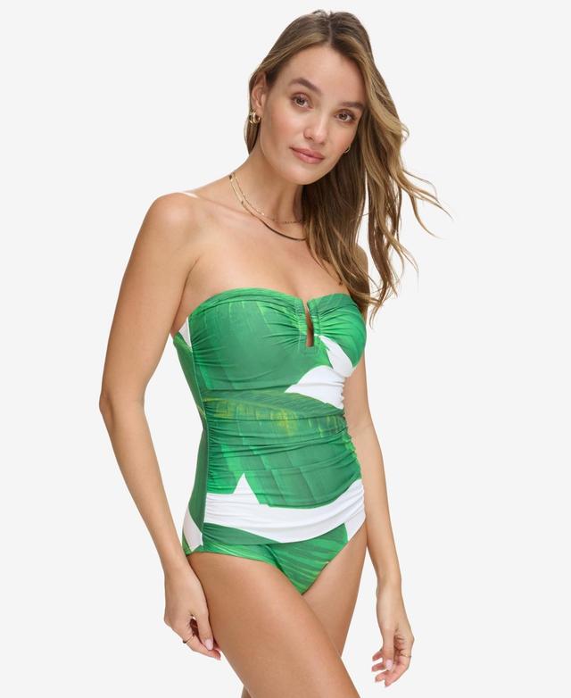 Dkny Womens Shirred One-Piece Swimsuit Product Image