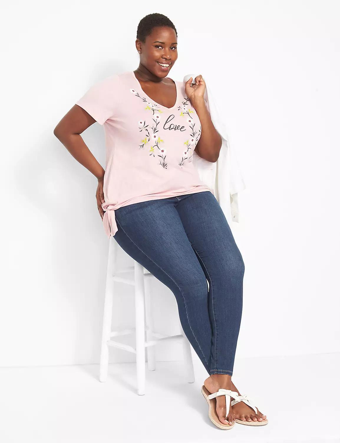 Classic Floral Love Graphic Tee Product Image