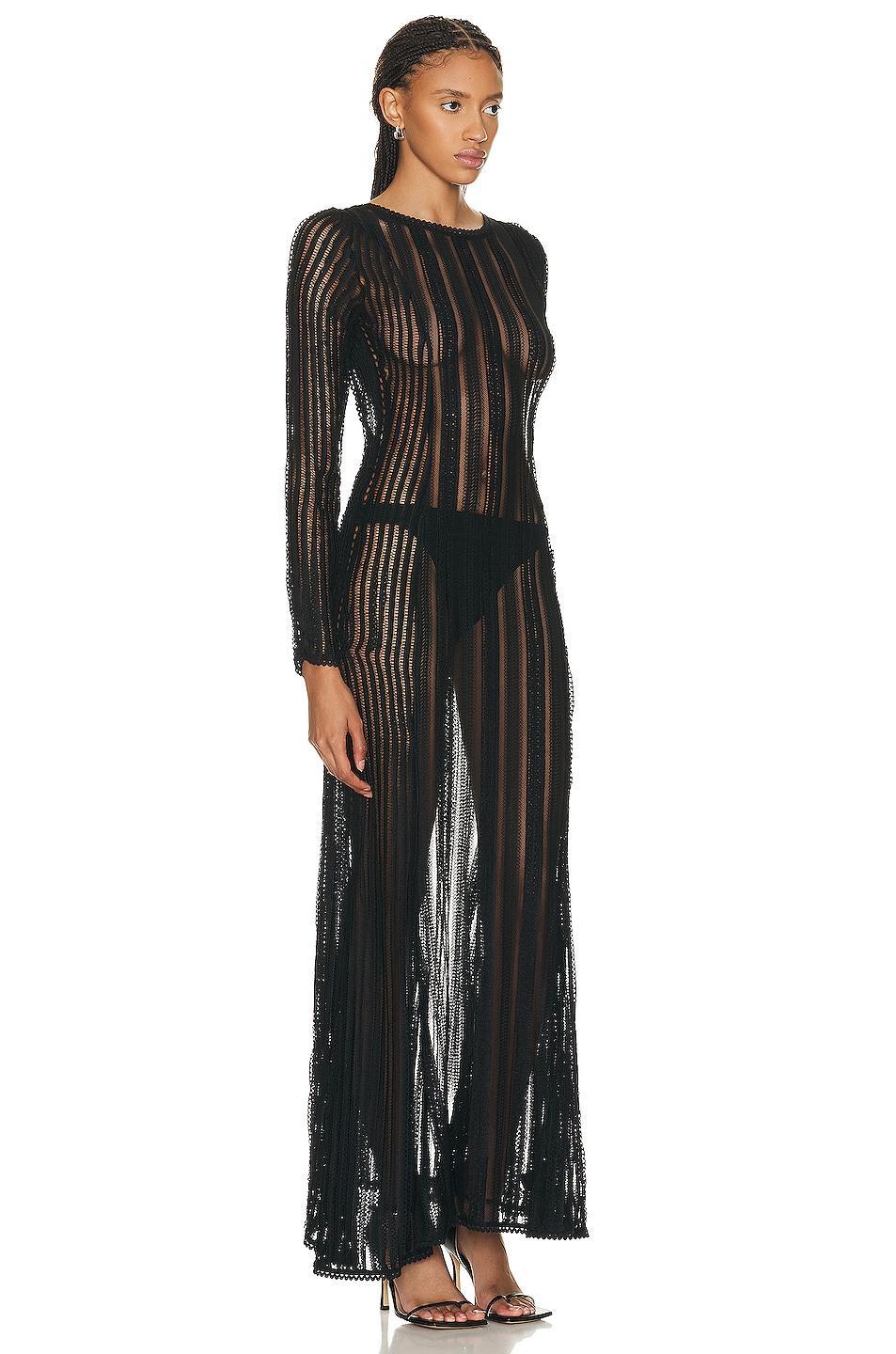 Charo Ruiz Ibiza Souley Maxi Dress Black. (also in S). Product Image