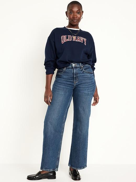 Extra High-Waisted Sky-Hi Wide-Leg Jeans Product Image