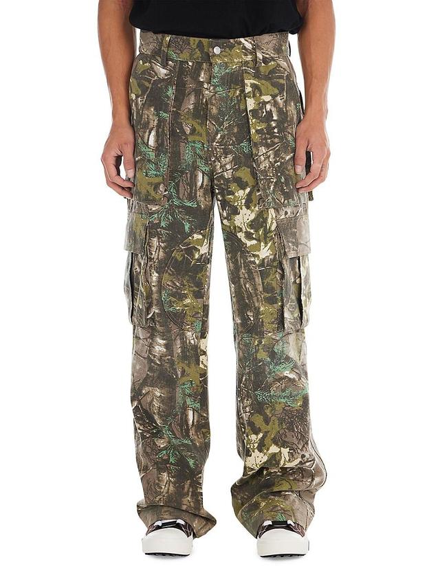 Mens Camo Logo Cargo Pants Product Image