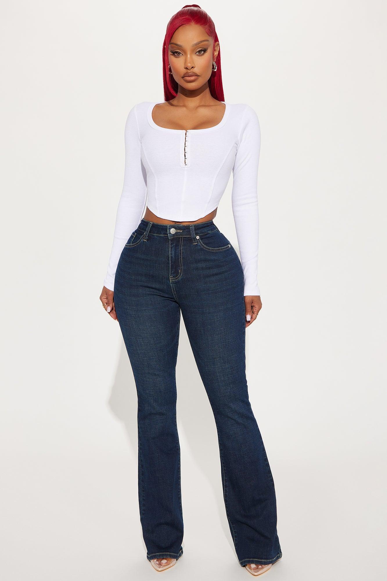 Nikki Long Sleeve Top - White Product Image