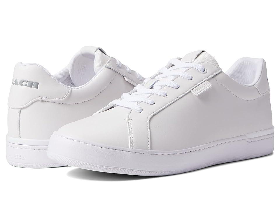 COACH Lowline Leather Low Top (Optic ) Men's Shoes Product Image