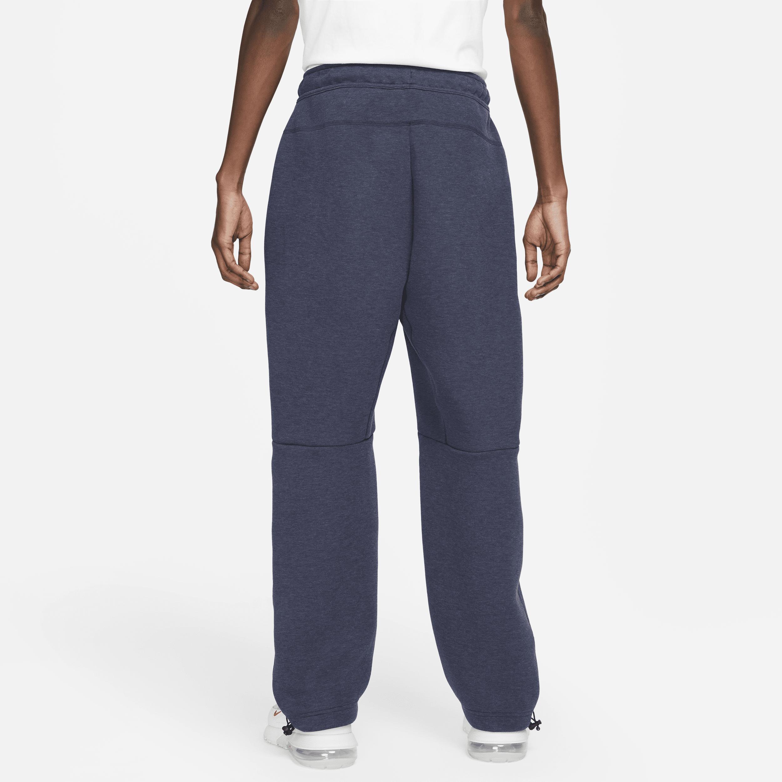 NIKE Tech Fleece Open Hem Pants In Obsidianheather/black Product Image