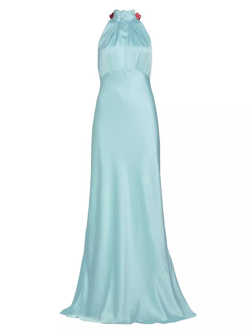 Michelle Silk Halterneck Gown Product Image