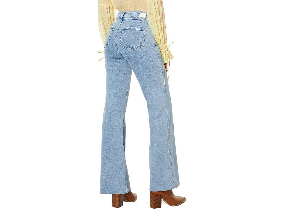 Paige Leenah 32 w/ Angled Patch Pockets + Blind Stitch Hem in Alivia (Alivia) Women's Jeans Product Image