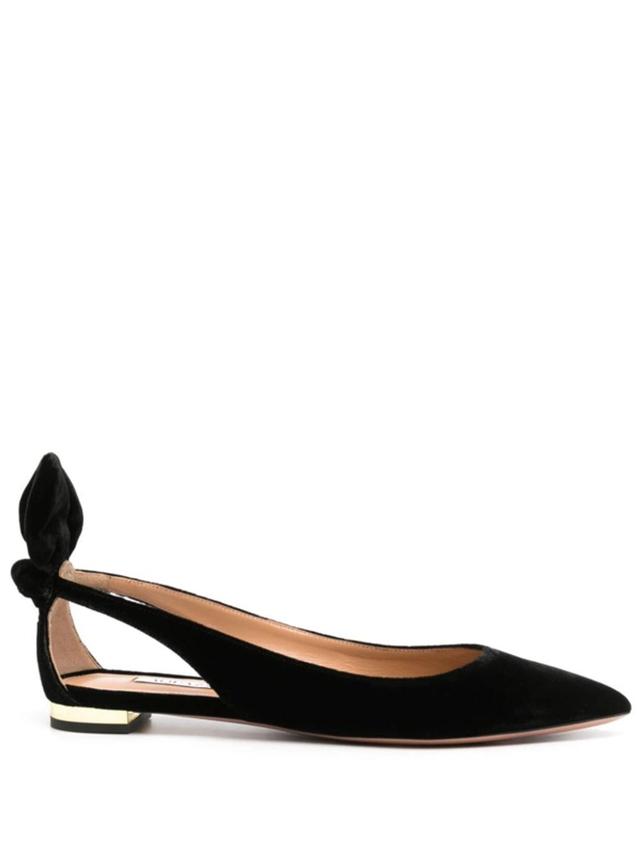 AQUAZZURA Deneuve Ballerina Shoes In Black Product Image