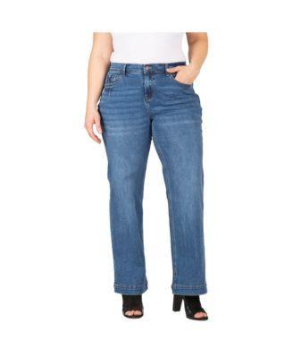 Women's Plus Size Stretch Slim Straight Fit Jeans Product Image