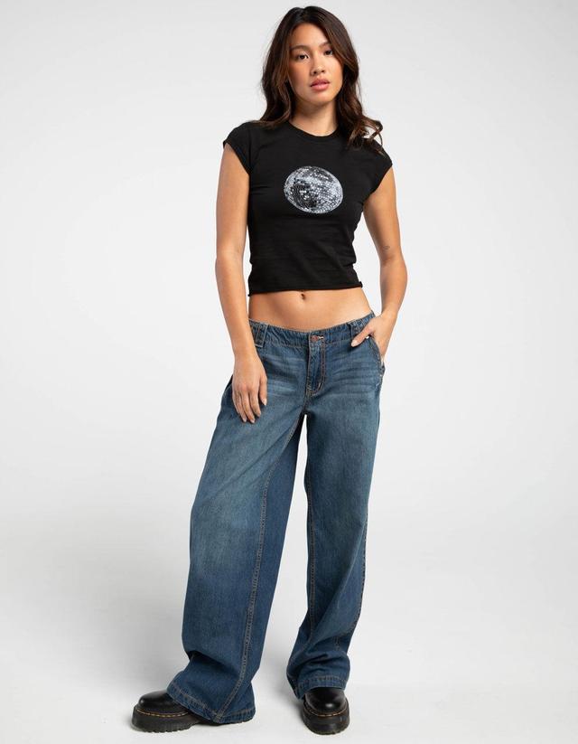 FULL TILT Disco Ball Womens Baby Tee Product Image