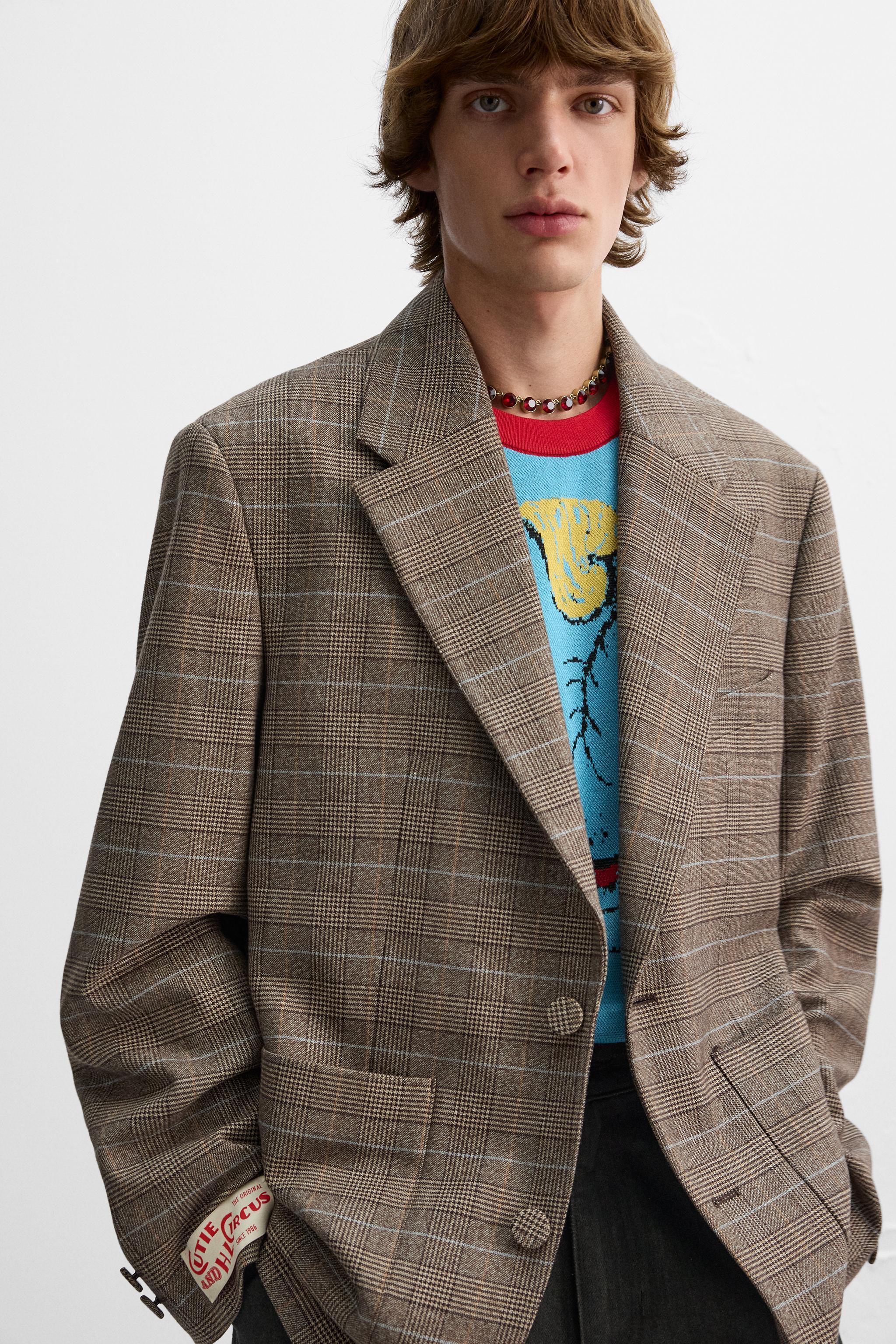 PLAID BLAZER X HARRY LAMBERT Product Image