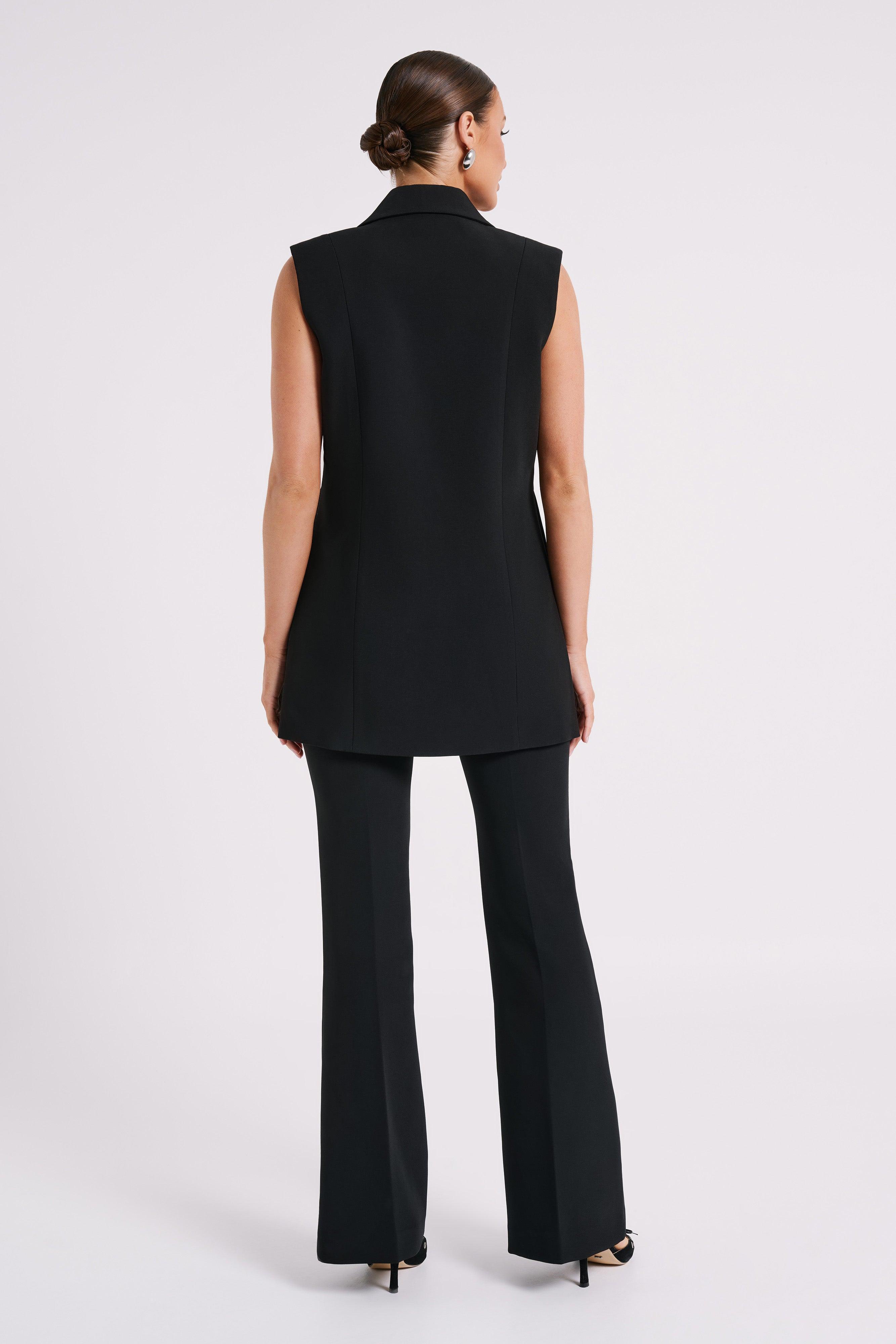 Robin Oversized Suiting Vest - Black Product Image