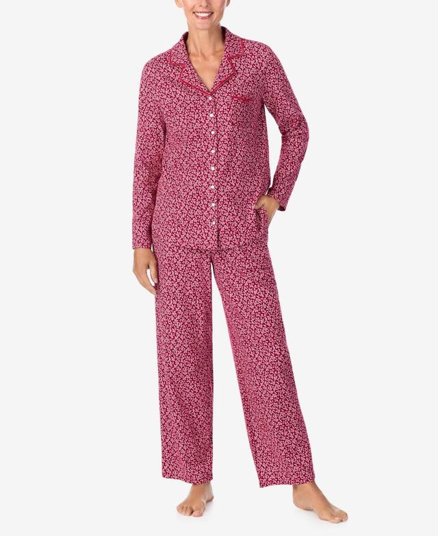 Aria Womens Long Sleeve Pajama Set Product Image