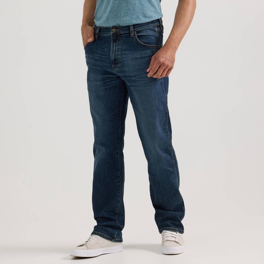 Wrangler Mens Relaxed Fit Bootcut Jeans - Dark Wash 34x29 Product Image