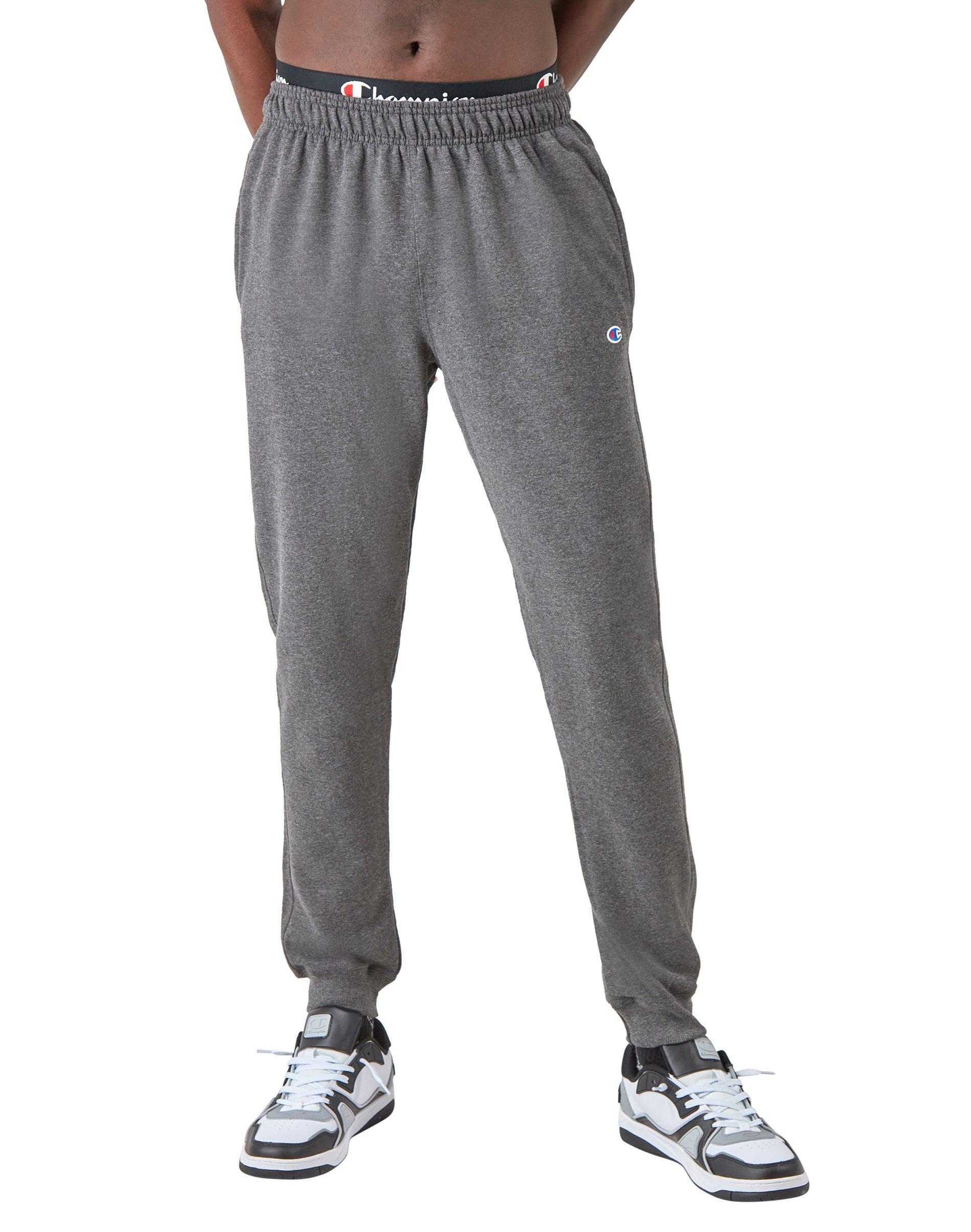 Oxford Gray Pocket Drawstring Powerblend Joggers - Men Product Image