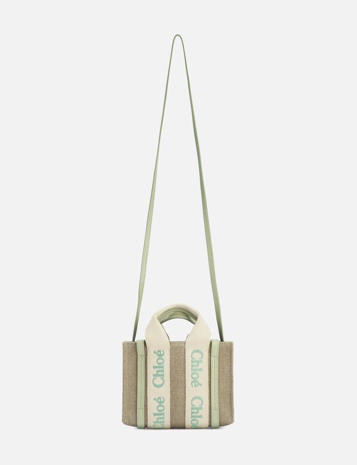 Mini Woody Tote Bag In Green Product Image