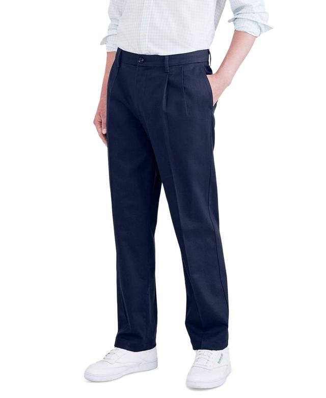 Dockers Mens Signature Classic Fit Pleated Iron Free Pants with Stain Defender Product Image