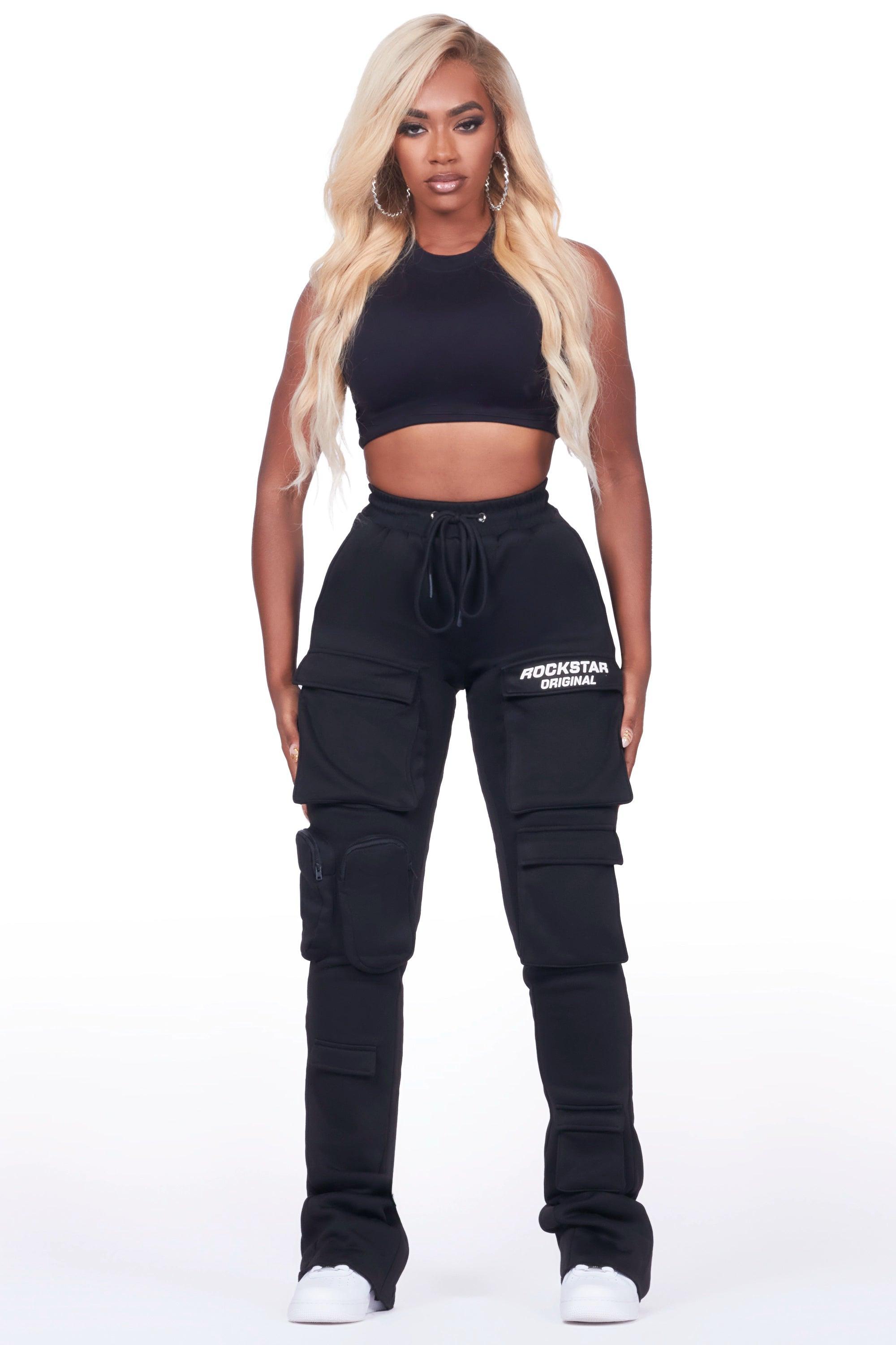 Norika Black/Black Stacked Track Pant Female Product Image