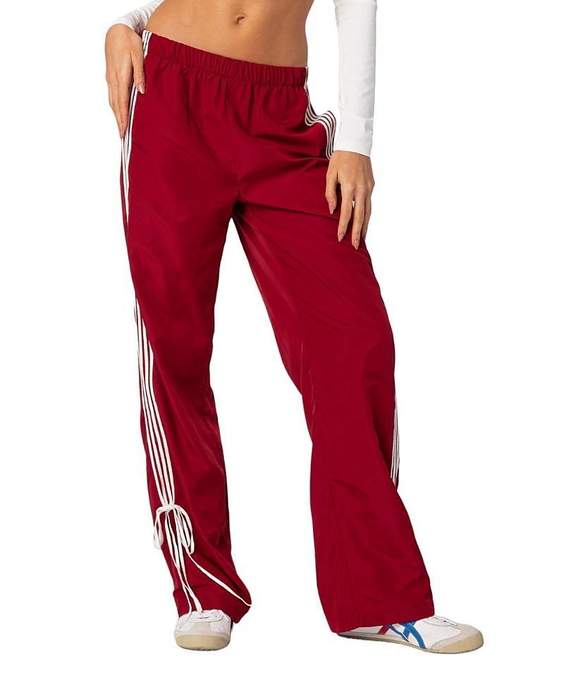 EDIKTED Remy Tie Detail Track Pants Product Image