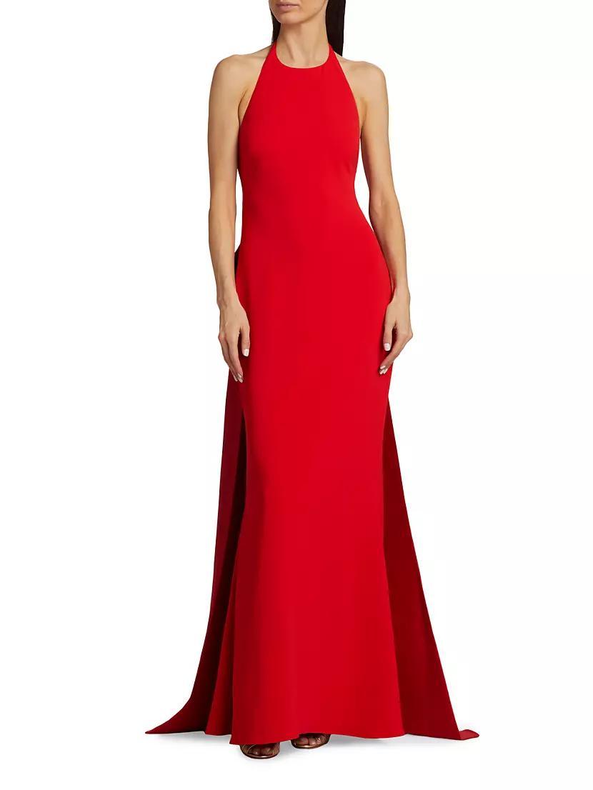 Crepe Bow Back Gown Product Image