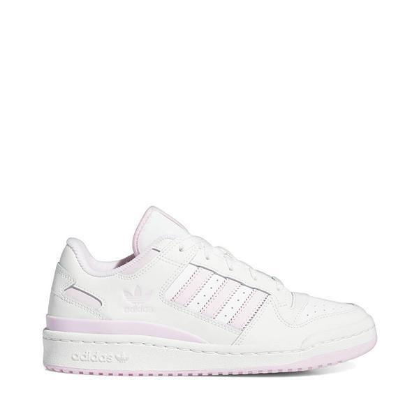 Womens adidas Forum Low CL Athletic Shoe - Cloud White / Clear Pink Product Image