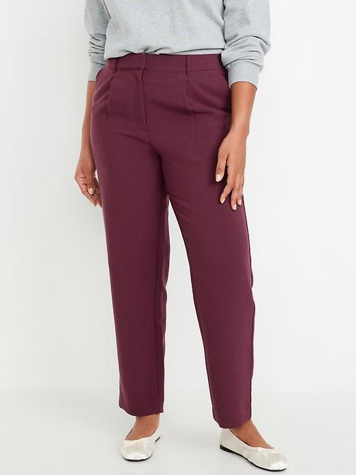 Extra High-Waisted Taylor Trouser Straight Pants Product Image