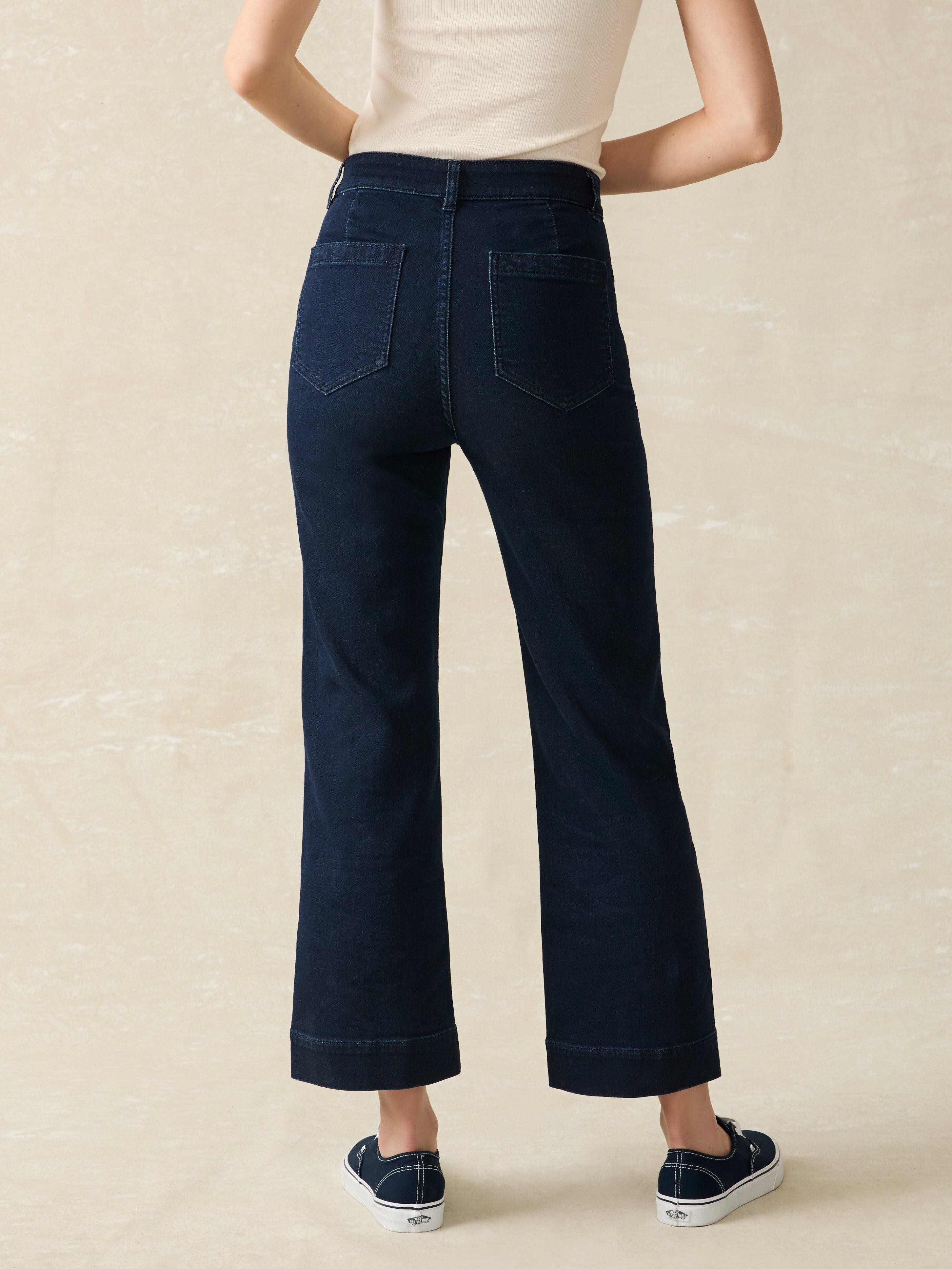 Stretch Terry Patch Pocket Ankle Pant - Clermont Wash Female Product Image