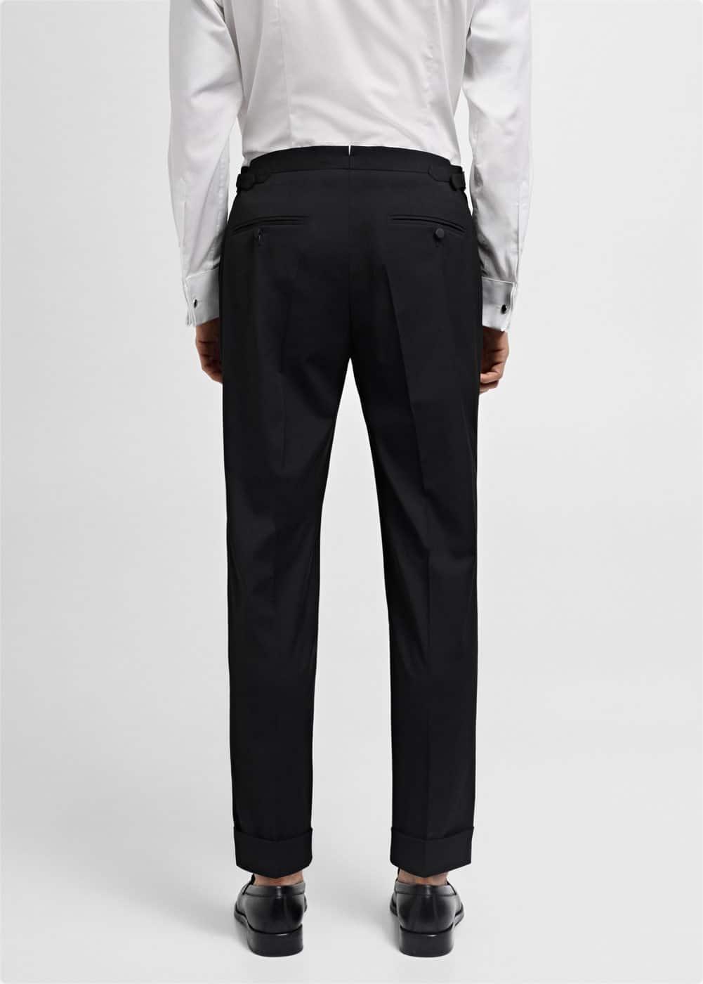 MANGO MAN - Slim-fit stretch suit pants blackMen Product Image