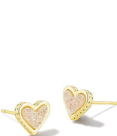 Womens Sage 14K-Yellow-Gold Vermeil & Cubic Zirconia Stud Earrings Product Image