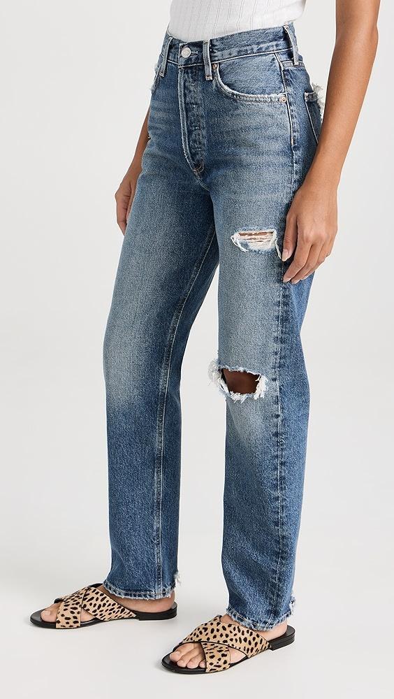 AGOLDE 90's Pinch Waist High Rise Straight Jeans | Shopbop Product Image