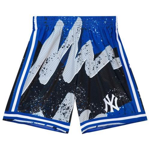 Mitchell & Ness Mens New York Yankees Mitchell & Ness Yankees Hyp Hoops Shorts - Mens Navy Product Image